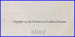 Grabhorn Press 1945 A Sojourn in California by The King's Orphan 1842-1843