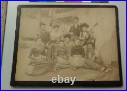 Group w Musicians Hoffman Taber San Francisco California Large Cabinet Photo