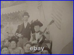 Group w Musicians Hoffman Taber San Francisco California Large Cabinet Photo