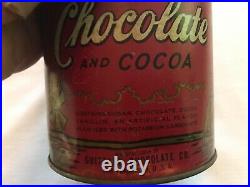 Guittard Old Dutch Chocolate Cocoa Vintage Tin, Unopened, San Francisco, Calif