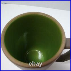 HEATH CERAMICS Large Mug Cup Slate/Green Pottery USA San Francisco 12oz Retired
