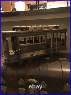 Handmade Vintage Wooden Detailed San Francisco Trolly Car