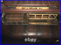 Handmade Vintage Wooden Detailed San Francisco Trolly Car