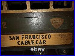 Handmade Vintage Wooden Detailed San Francisco Trolly Car