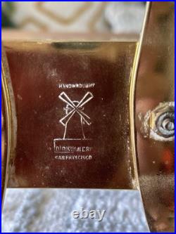 Handwrought DIRK VANERP San Francisco California MCM Brass Decor