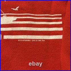 Hanes Vintage 1984 San Francisco California Red Sweatshirt Size L 42-44