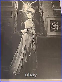 Hedda Hopper Huge Vintage Fashion Photograph Portrait Edward Carroll
