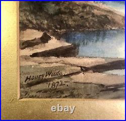 Henry Behrens Wade (1862 1891) San Francisco California Water Color Painting