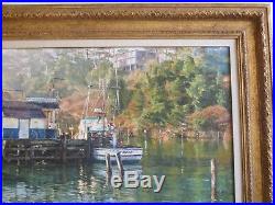 Henry Richards Painting California San Francisco Impressionism American Marina