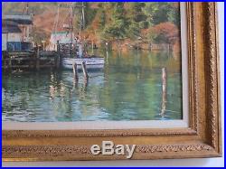 Henry Richards Painting California San Francisco Impressionism American Marina