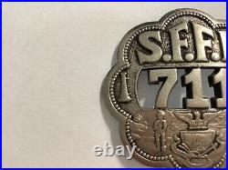 Historic San Francisco Fire Department Badge California SFFD Vintage