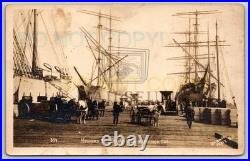Howard Street Wharf San Francisco California CA Weidner c1910 Real Photo RPPC