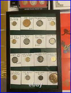 Huge Estate Lot Silver+ Gold Coins, Uncuts, Many Collectibles, Worth $1000, 122