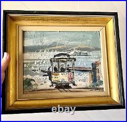 Hyde St. Cable Car San Francisco california painting by John Checkley