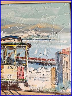 Hyde St. Cable Car San Francisco california painting by John Checkley