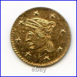 Interesting 1851 Liberty Head California Gold Token No Reserve / 99c Start