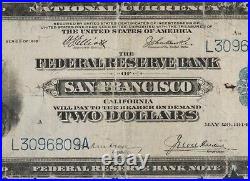 JC&C Fr. 780 $2 1918 FRBN of San Francisco, California Fine 12 DETAILS PCGSBn