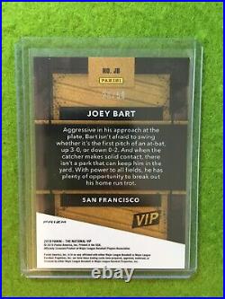 JOEY BART PINK DISCO PRIZM ROOKIE CARD JERSEY #67 GIANTS 2019 National VIP # /50