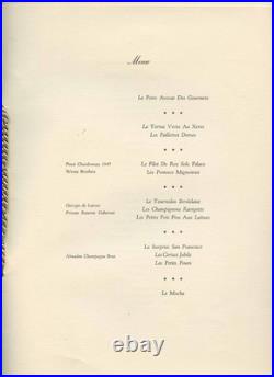 Japan Peace Conference Program Menu Palace Hotel San Francisco California 1951
