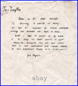 Jere Loughlin San Francisco California Artist, Date 1979 number 26/50