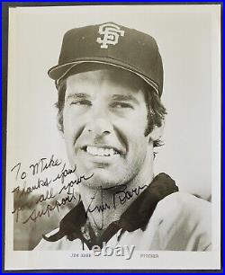 Jim Baar San Francisco Giants Autograph 8x10 Official MLB Photograph