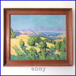 Joseph Knowles 1937 California Impressionist Oil Santa Barbara San Francisco Bay