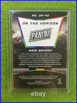 KRIS BRYANT SILVER PRIZM ON THE HORIZON CARD JERSEY #17 CUBS SP 2020 Panini SSP