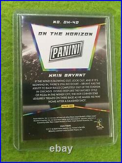 KRIS BRYANT SILVER PRIZM ON THE HORIZON CARD JERSEY #17 CUBS SP 2020 Panini SSP