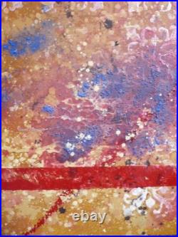 Kim A. Tolman, San Francisco California Modernist Abstraction In Red Modern Art
