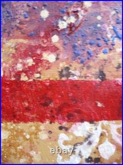 Kim A. Tolman, San Francisco California Modernist Abstraction In Red Modern Art
