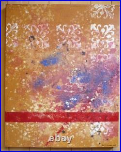 Kim A. Tolman, San Francisco California Modernist Abstraction In Red Modern Art