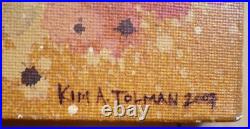 Kim A. Tolman, San Francisco California Modernist Abstraction In Red Modern Art