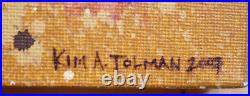Kim A. Tolman, San Francisco California Modernist Abstraction In Red Modern Art