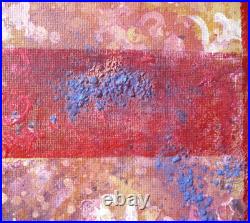 Kim A. Tolman, San Francisco California Modernist Modern Expressionist Oil Red