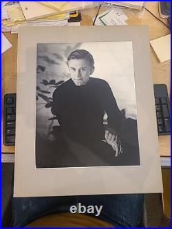 Kirk Douglas Vintage Photograph Portrait by Edward Carroll 11 by 14 ca 1962 SGN Kirk Douglas Vintage Photograph Portrait by Edward Carroll 11 by 14 ca 1962 SGN
