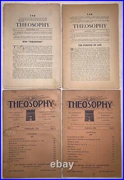 LOT OF 11 ISSUES, THEOSOPHY MAGAZINE, Vol 1, 1912-13, OCCULT SCIENCE, PHILOSOPHY