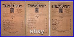 LOT OF 11 ISSUES, THEOSOPHY MAGAZINE, Vol 1, 1912-13, OCCULT SCIENCE, PHILOSOPHY
