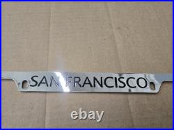 Lamborghini San Francisco California Metal Vintage License Plate Tag Frame Logo