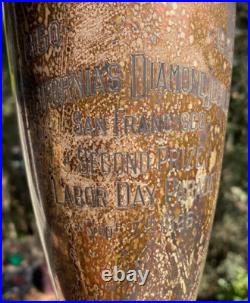 Large San Francisco California Diamond Jubilee Parade 1925 Sterling Trophy
