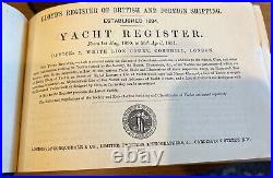 Lloyd's 2 Yacht Registers The Surveyors's Office San Francisco, Calif 1890 1895