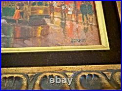 Lorain Lindsay Oil on Canvas of San Francisco, Signed