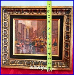 Lorain Lindsay Oil on Canvas of San Francisco, Signed