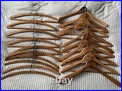 Lot 20 Vintage Wood Advertising Clothes Hangers San Francisco, California ++ Lot 20 Vintage Wood Advertising Clothes Hangers San Francisco, California ++