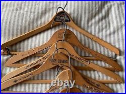 Lot 20 Vintage Wood Advertising Clothes Hangers San Francisco, California ++ Lot 20 Vintage Wood Advertising Clothes Hangers San Francisco, California ++