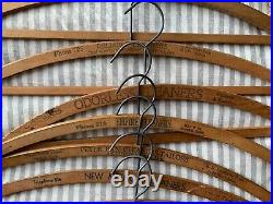 Lot 20 Vintage Wood Advertising Clothes Hangers San Francisco, California ++ Lot 20 Vintage Wood Advertising Clothes Hangers San Francisco, California ++