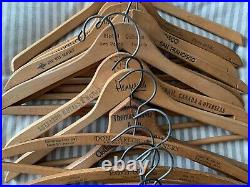 Lot 20 Vintage Wood Advertising Clothes Hangers San Francisco, California ++ Lot 20 Vintage Wood Advertising Clothes Hangers San Francisco, California ++