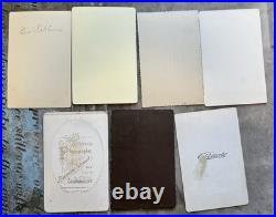 Lot Of 7 Cabinet Card San Francisco San Luis Obispo California Photo 1880s 1890s