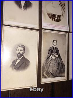 Lot of 16 1860s CDV Photos California Stockton Vallejo San Francisco Canon City