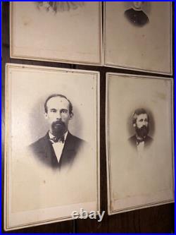 Lot of 16 1860s CDV Photos California Stockton Vallejo San Francisco Canon City