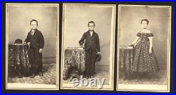 Lot of 1860s CDV Photos Boys & Girl Children Likely California Photographer